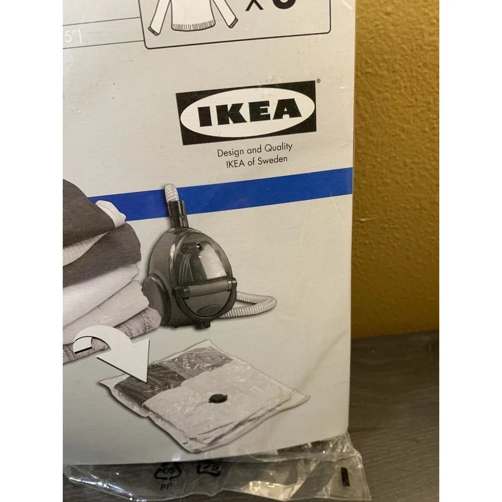 IKEA HAJDEBY Vaccum Storage Bag. 2x Sealed Bags 56cm‎ X 57cm - New